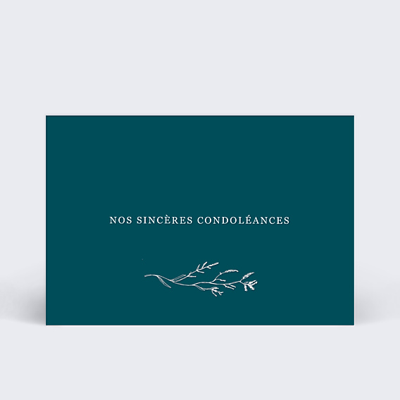 Carte de Condoléances Brindilles