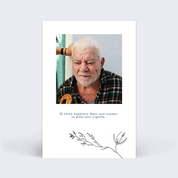 Carte de Condolances Fleurs Sches
