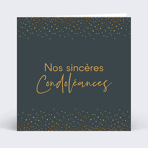 Carte de Condoléances Élégance
