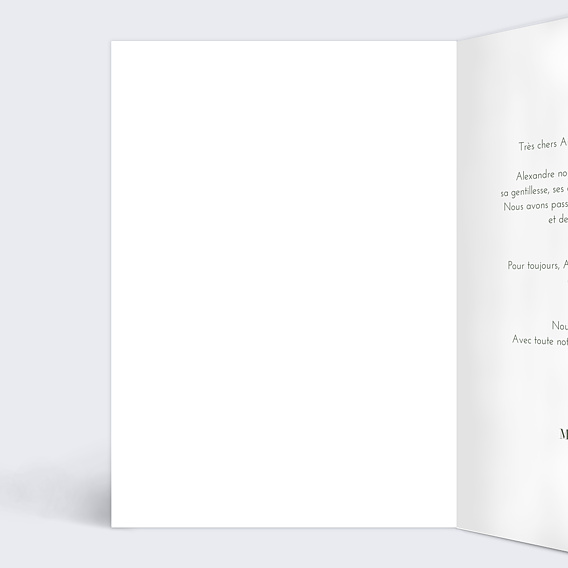 Carte de condoléances Coquelicots Intérieur Gauche