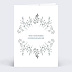 Carte de condoléances Couronne de Fleurs Séchées