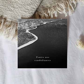 Carte de Condolances Sobre & Jolie