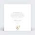 Carte de condoléances Golden Jungle Verso