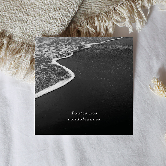 Carte de condoléances Sobre & Jolie