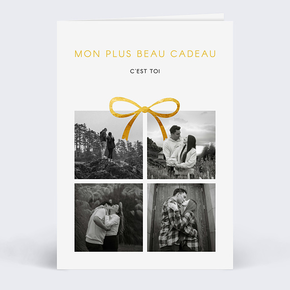 Carte d'amour Cadeau photo