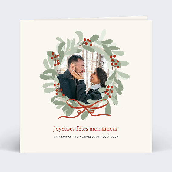 Carte d'amour Couronne avec nœud