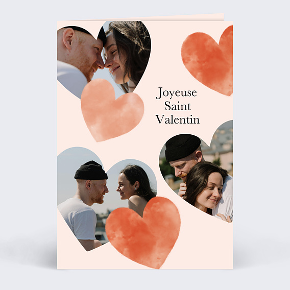 Carte d'amour Éclats de cœurs