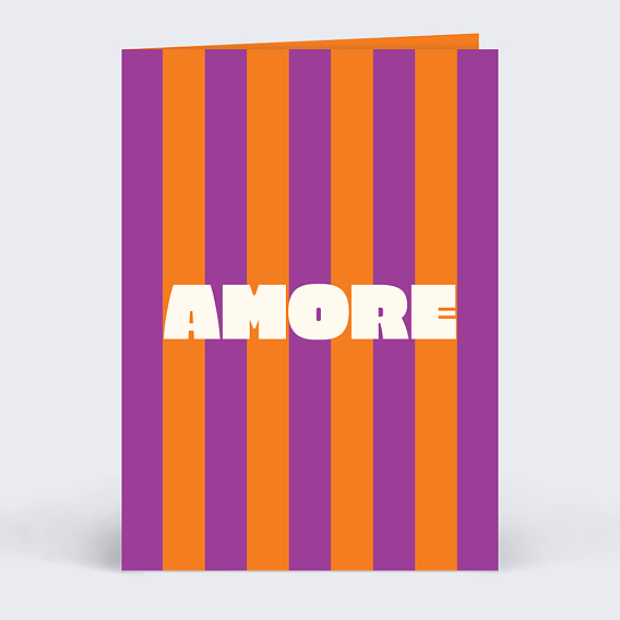 Carte d'Amour Rayures d'amour