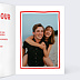 Carte d'amour Cœur simple photo Intérieur Droit