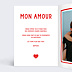Carte d'Amour Cœur simple photo
