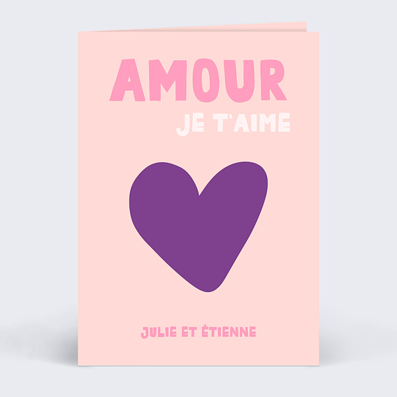 Carte d'Amour Cœur iconique