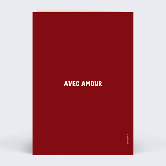 Carte d'Amour À main levée