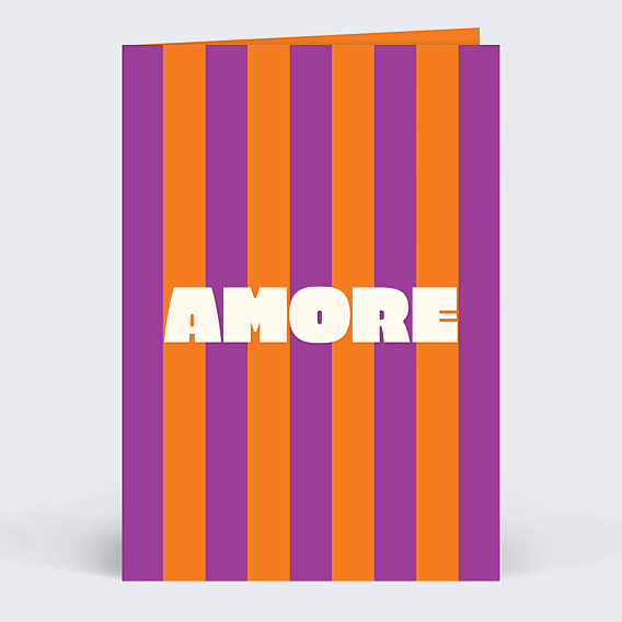 Carte d'Amour Rayures d'amour