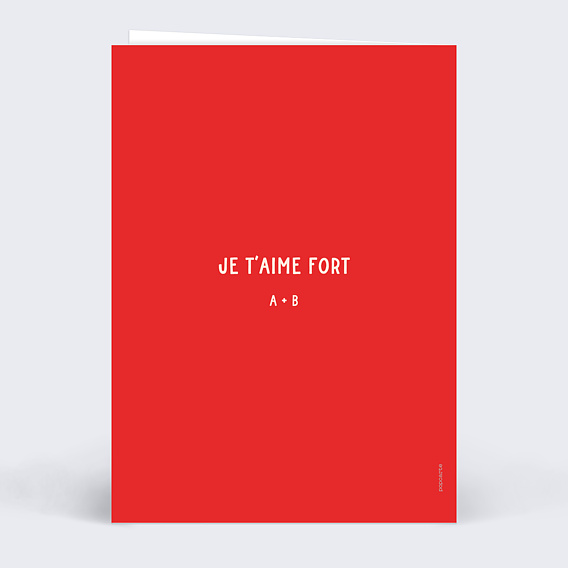 Carte d'Amour Cœur simple photo