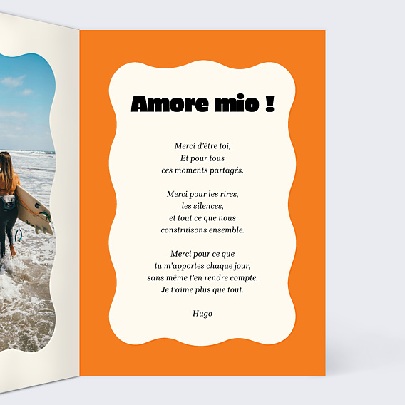 Carte d'Amour Rayures d'amour