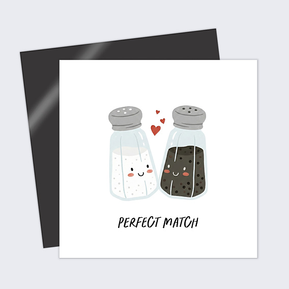 Carte d'Amour Sel et poivre