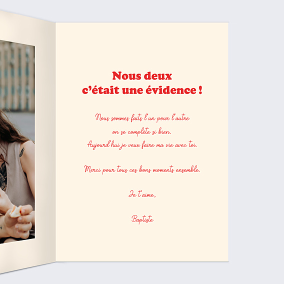 Carte d'Amour Love you more than