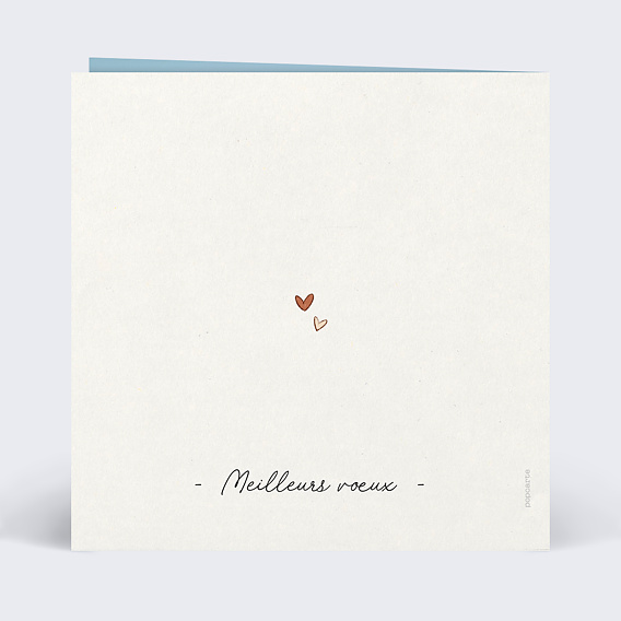 Carte d'amour Emmitouflé Verso