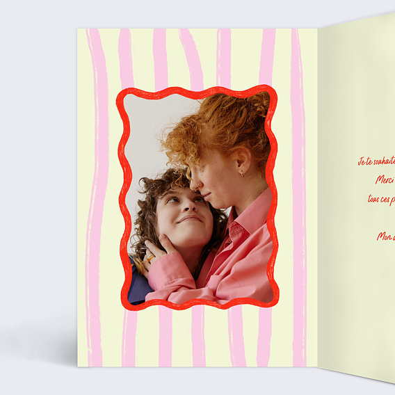 Carte d'amour J'en pince pour toi Intérieur Gauche