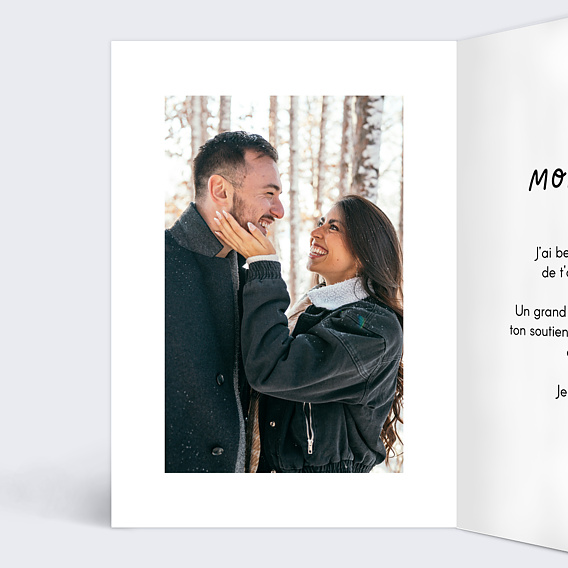 Carte d'amour Marelle amour Intérieur Gauche