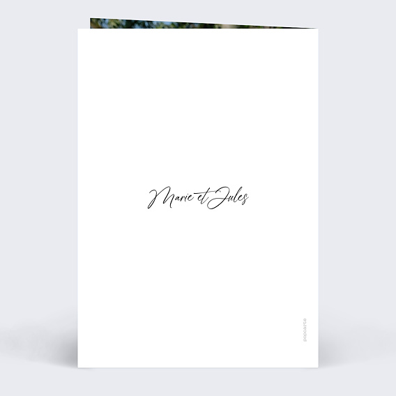 Carte d'amour Couple en aquarelle Verso