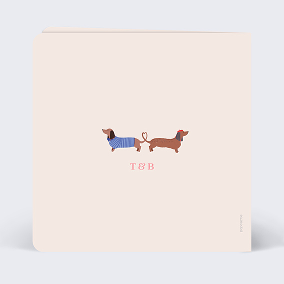Carte d'Amour Duo chiens