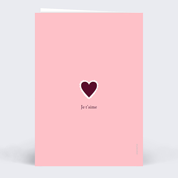 Carte d'Amour Cœur dentelé