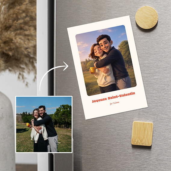 Carte d'amour Couple en film d'animation