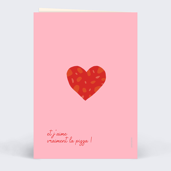 Carte d'amour Love you more than Verso