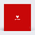 Carte d'Amour Typo cœur
