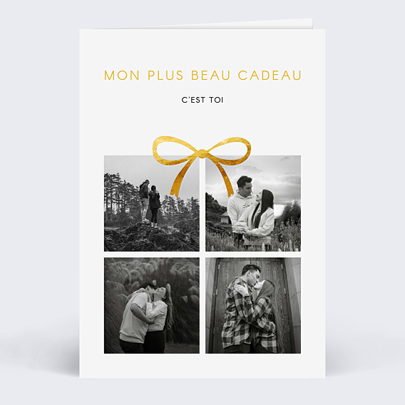 Carte d'amour Cadeau photo