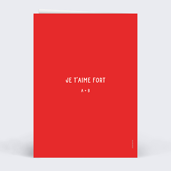 Carte d'Amour Cœur simple photo