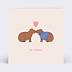 Carte d'amour Duo capybaras