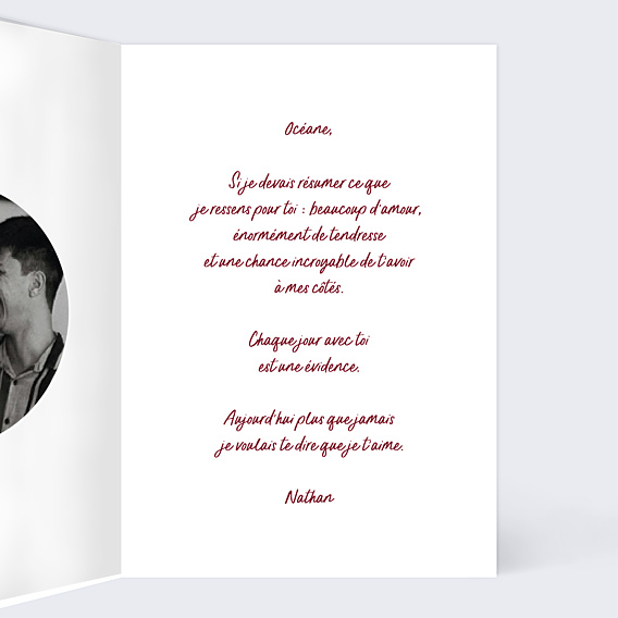 Carte d'Amour Red notes