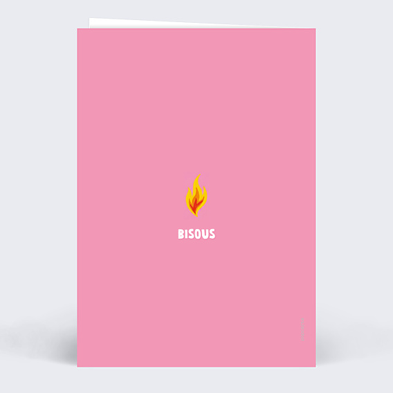 Carte d'Amour Tout feu tout flamme