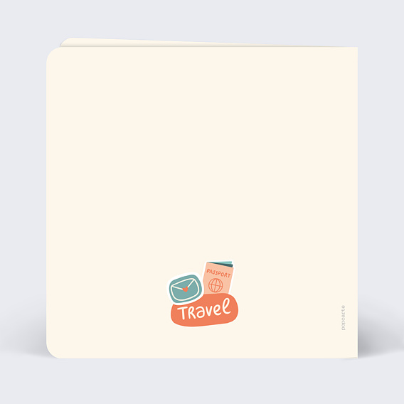 Carte d'amour Prépare ta valise Verso