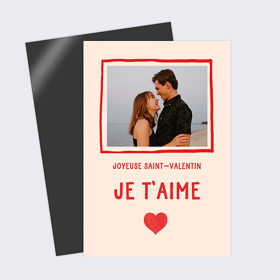 Carte d'amour Cœur simple photo