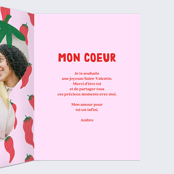 Carte d'Amour Motif piments
