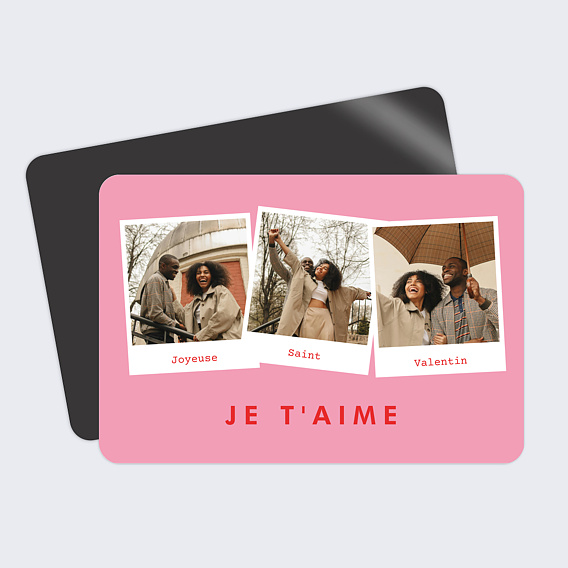Carte d'amour Souvenirs Polaroïds