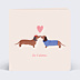 Carte d'Amour Duo chiens
