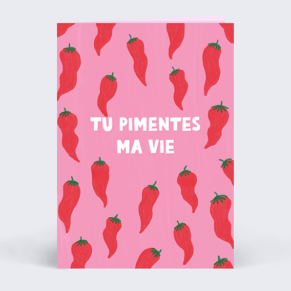 Carte d'Amour Motif piments
