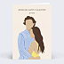 Carte d'amour Couple en illustration minimaliste Recto