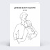 Carte d'amour Couple en line art Recto