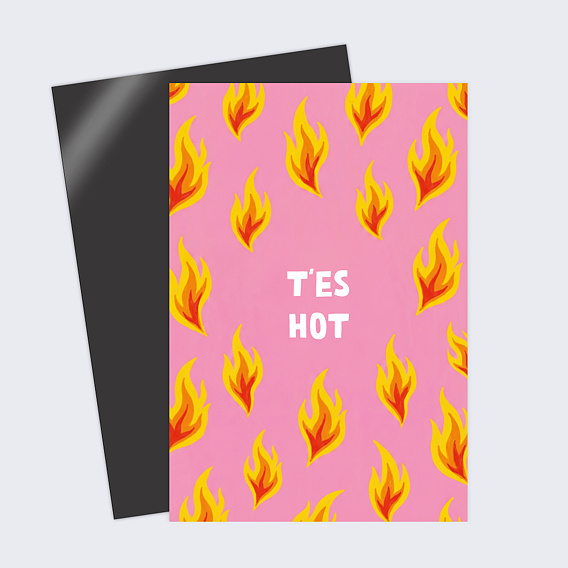 Carte d'amour Tout feu tout flamme