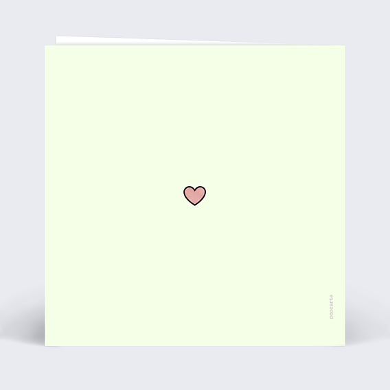 Carte d'amour Match parfait Verso