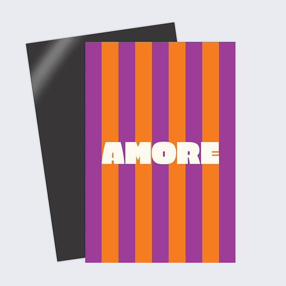 Carte d'amour Rayures d'amour