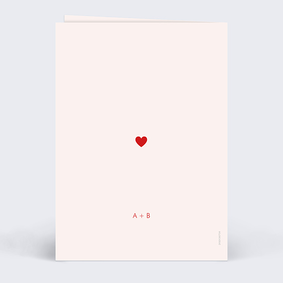 Carte d'amour 1001 Cœurs Verso