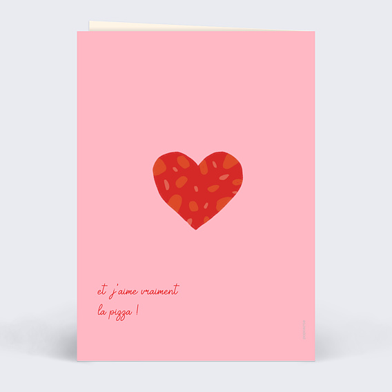 Carte d'amour Love you more than Verso