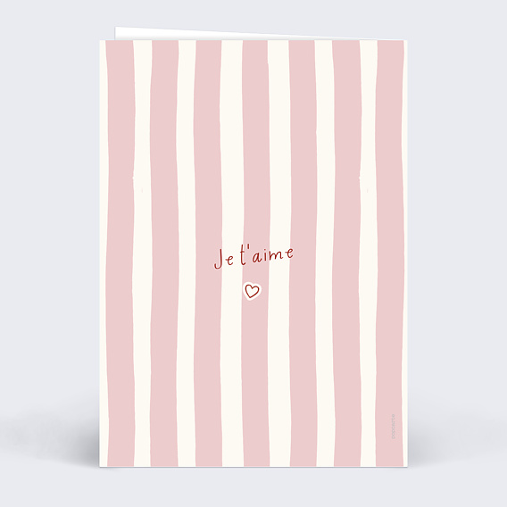 Carte d'amour Cupidon à frappé Verso