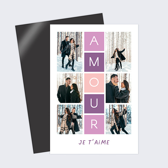 Carte d'Amour Marelle amour